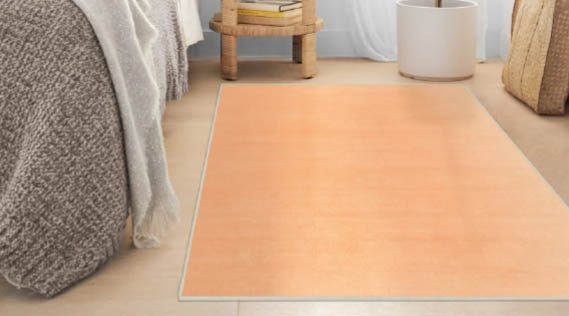 Ruggable 推出限量版柔和桃防污地毯。