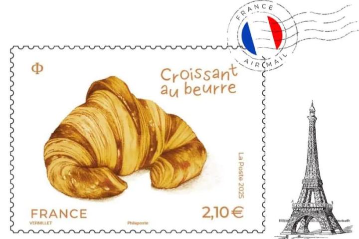 可頌麵包香味郵票