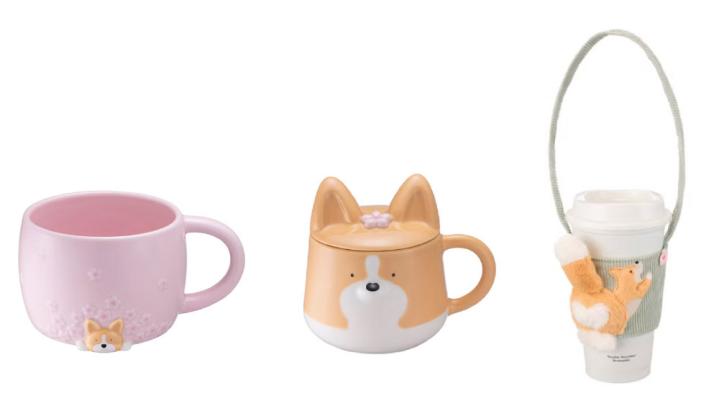 星巴克柯基櫻花系列