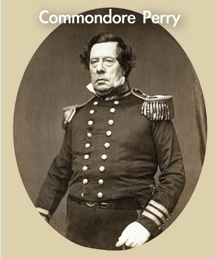 1853年，美國東印度艦隊司令培理（Commodore Matthew C. Perry）率四艘軍艦開進江戶灣（東京灣）的海面，以武力威脅要求日本開埠通商，由於美艦船身塗上黑色，故稱「黑船開國」事件。日本被迫在次年簽訂《神奈川條約》，給予美國最惠國待遇。