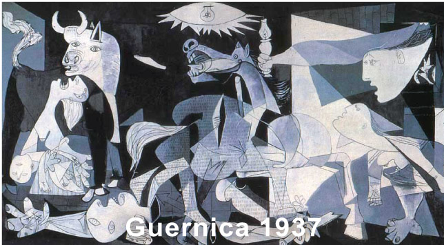 畢加索作此畫聲援內戰中的西班牙共和國