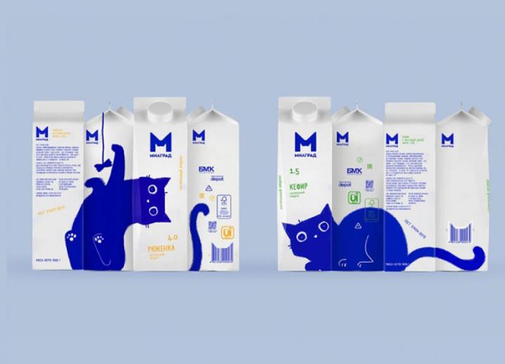 貓咪創意牛奶瓶