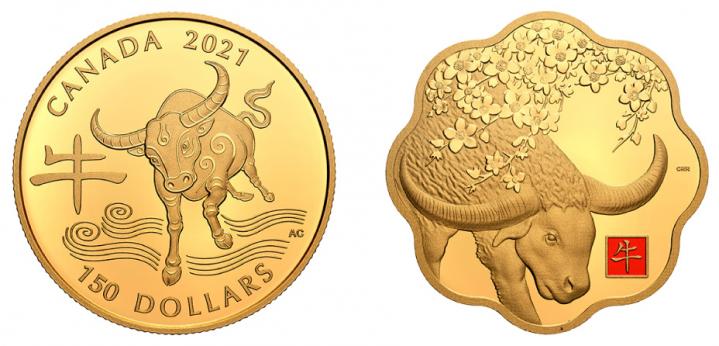 加拿大牛年金幣
