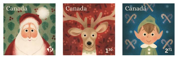 加拿大聖誕郵票